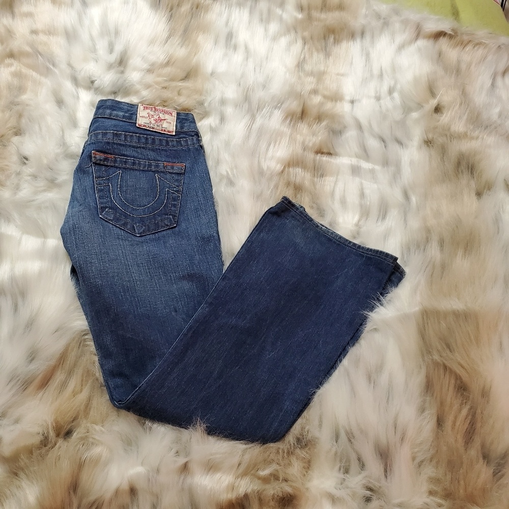 True Religion Women's Boot Cut Jeans - Dark Blue